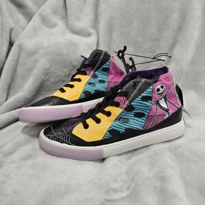 Nightmare Before Christmas Jack Sally Disney High Top Shoes Womens Sz 8.5 New